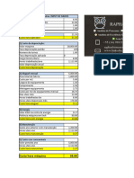 Custo Mão de Obra e Hora Maquina