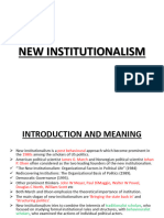 New Institutionalism: Kapildev Ray