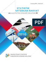 Statistik Kesejahteraan Rakyat Kabupaten Konawe Selatan 2016