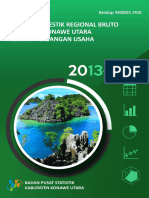 Produk Domestik Regional Bruto Kabupaten Konawe Utara Menurut Lapangan Usaha 2013-2017