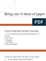 Bring Out Sheet of Paper
