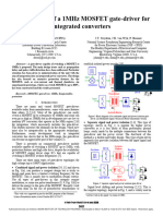 Development of A 1 MHZ MOSFET Gate-Driver For Integrated Converters