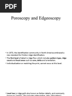 Poroscopy and Edgeoscopy in Forensics | PDF | Fingerprint