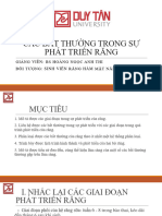 CÁC BẤT THƯỜNG TRONG SỰ PHÁT TRIỂN RĂNG