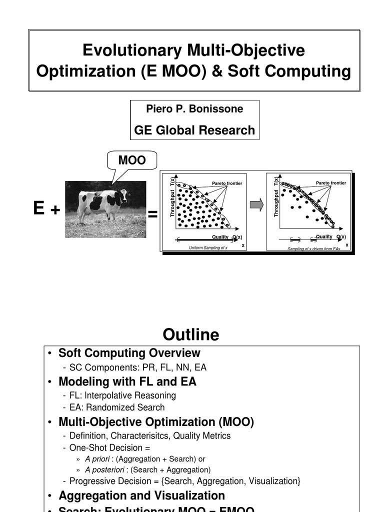 Evolutionary Multi-Objective Optimization (E MOO) & Soft Computing ...