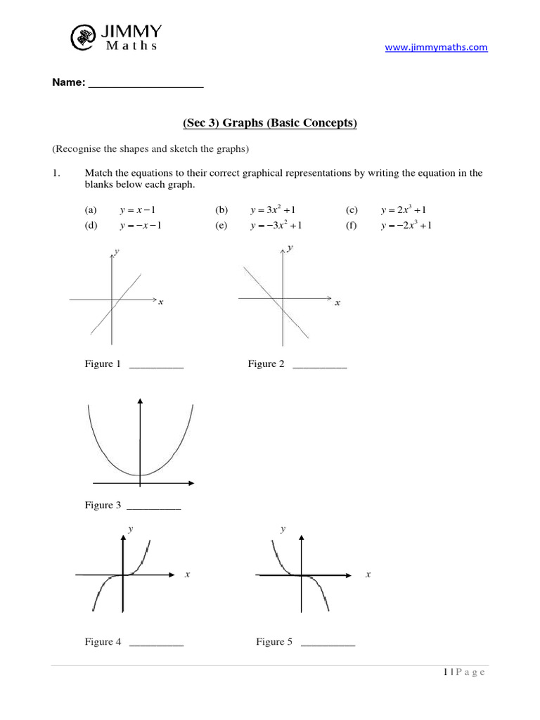 Sec 3 Graphs Basic Concepts Assignment | PDF | Mathematical Relations ...