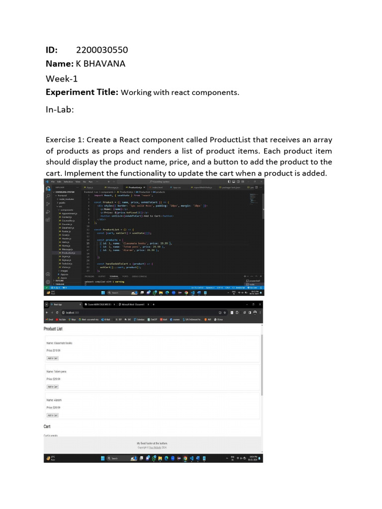 React Components: Product, Todo, User Lists | PDF | Home & Garden ...