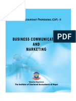 Business Communication & Marketing - Study Material