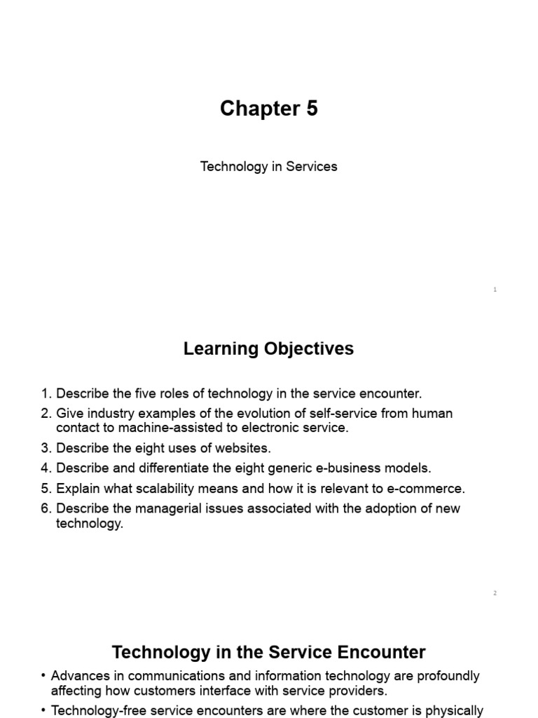 Technology's Role in Service Delivery | PDF | Radio Frequency ...