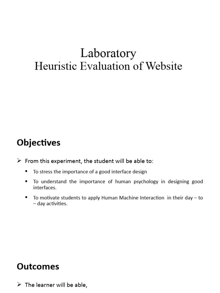 Heuristic Evaluation For Application | PDF | Usability | Cognitive Science