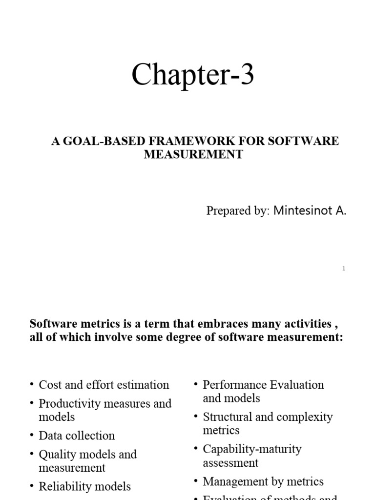 Chapter 3 Goal-Based | PDF | Performance Indicator | Reliability ...