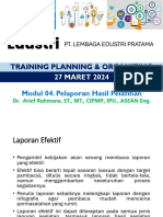 Modul 04. Pelaporan Hasil Pelatihan