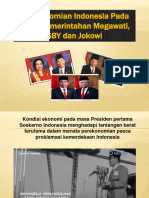 Perekonomian Indonesia Pada Masa Pemerintahan Megawati, SBY Dan Jokowi