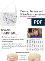 Downs, Turners and Klinefelter S Syndrom