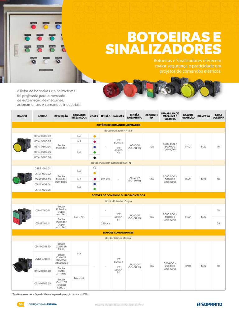 catalogo-linha-botoeiras-e-sinalizadores-download-gr-tis-pdf
