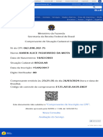 Comprovante de Situação Cadastral No CPF