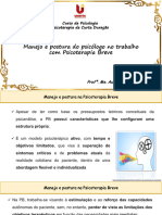 Aula 5 Manejo e Postura Do Psicólogo No Trabalho Com Psicoterapia