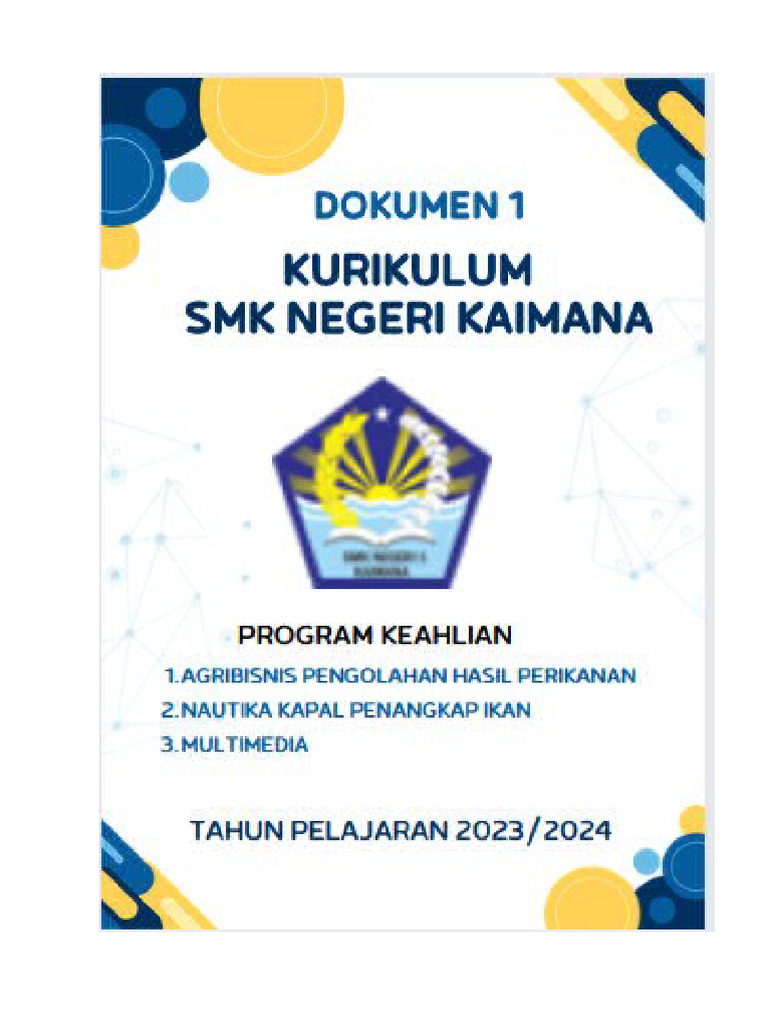 Pengesahan Kurikulum SMK Kaimana 2023 | PDF