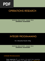 IntegerProgramming S1 2023