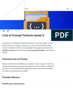 Crea El Prompt Perfecto