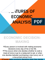 Features of Economic Analysis