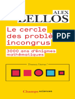 Le Cercle Des Problèmes Incongrus - 3000 Ans Dénigmes Mathématiques (Alex Bellos)