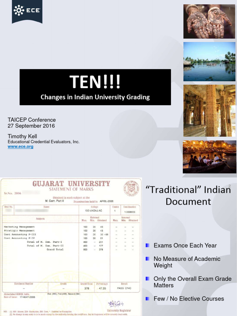 Gujarat University Grading Systems Explained | PDF | Curriculum ...