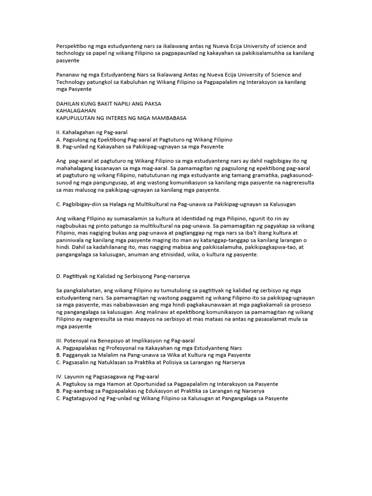 Fil Research 1 | PDF