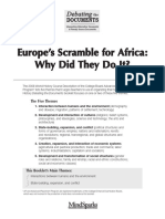 Colonial Primary Sources (Scramble For Africa)