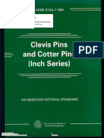 ASME B18.8.1-1994 Clevis Pins and Cotter Pins (Inch Series)