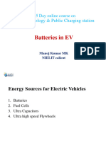Batteries in EV