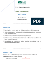 Part 4 - Linear Systems - Direct Methods