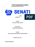 Actividad Entregable I Matematica