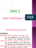 Past Continuous Tense