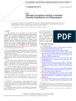 Infiltration and Exfiltration Acceptance Testing of Installed Corrugated High Density Polyethylene and Polypropylene Pipelines