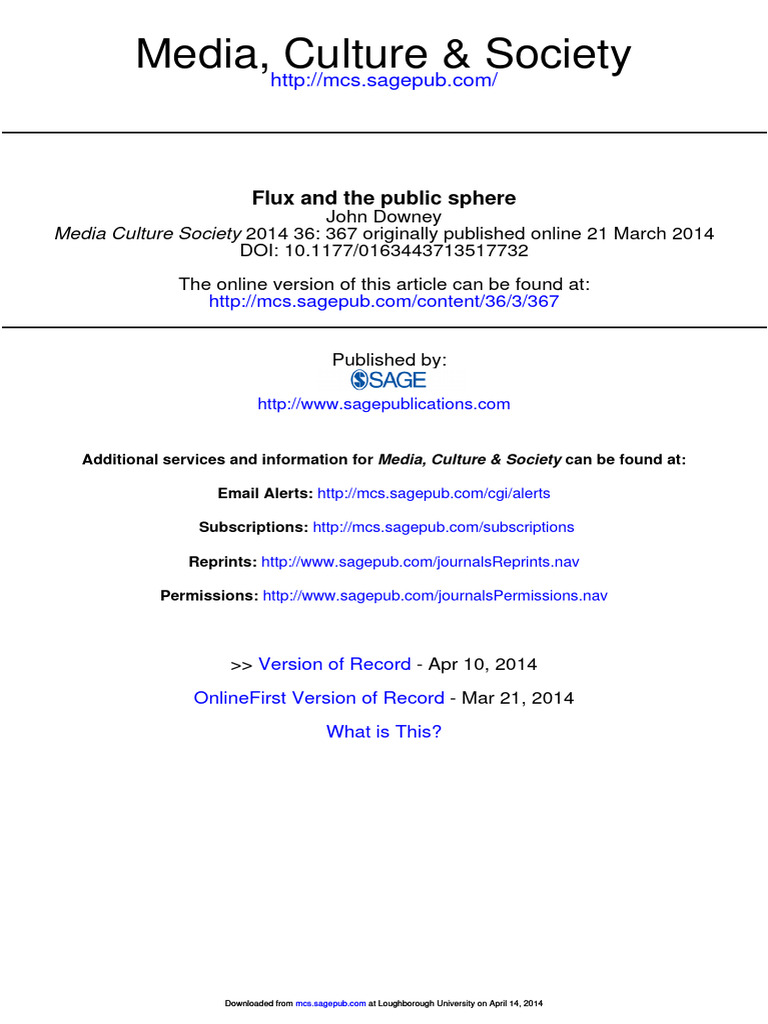 Sociology's Mobility Paradigm Shift | PDF | Social Science
