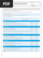 Manual Handling Checklist | PDF | Safety | Prevention