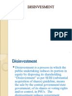 DISINVESTMENT