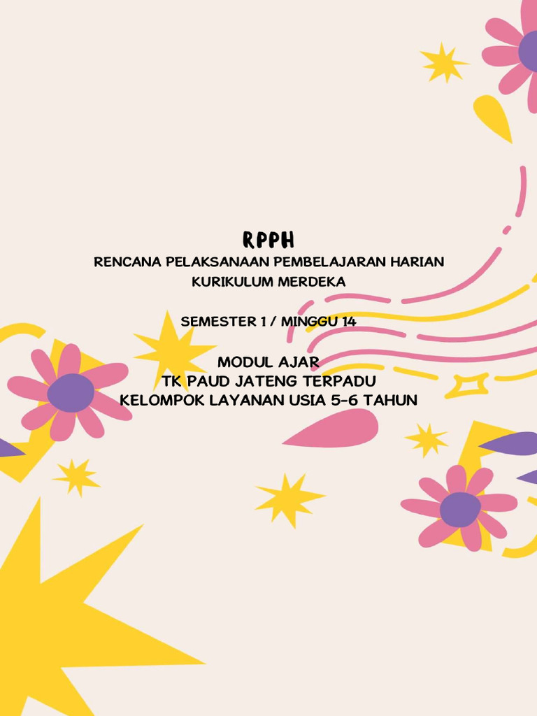 Modul Ajar Rpph Tk A Kurikulum Merdeka Smplb