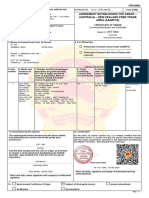 Certificate Form AANZ, Certificate No - VN-AU 24-02-003401