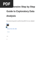 An Extensive Step by Step Guide To Exploratory Data Analysis