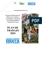 Plan de Trabajo 2024 Del Programa Municipal EDUCCA LINCE