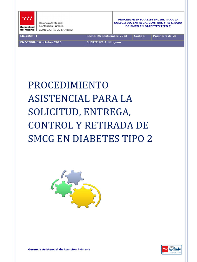Procedimiento SMCG en Diabetes Tipo 2 | PDF | Finanzas y dinero ...