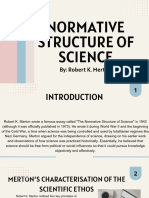Normative Structure of Science