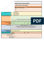 Safety Observation Form