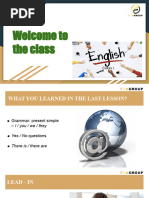 Welcome To The Class