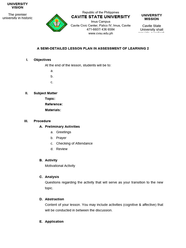 Lesson Plan Template | PDF | Lesson Plan | Human Communication