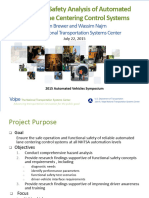 Functional Safety Analysis of Automated Vehicle Lane Centering Control Systems