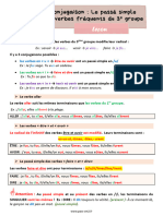 Pecm2 Leçon Cm2 Le Passé Simple Des Verbes Fréquents Du 3e Groupe