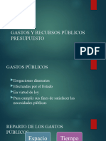 Gastos y Recursos Públicos - Principios Presupuestarios